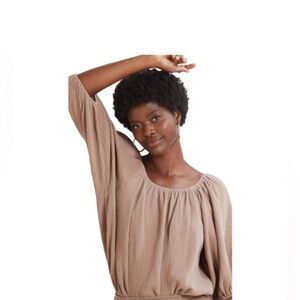 Bobi Ravi Gauze Off Shoulder Blouse Java Size L